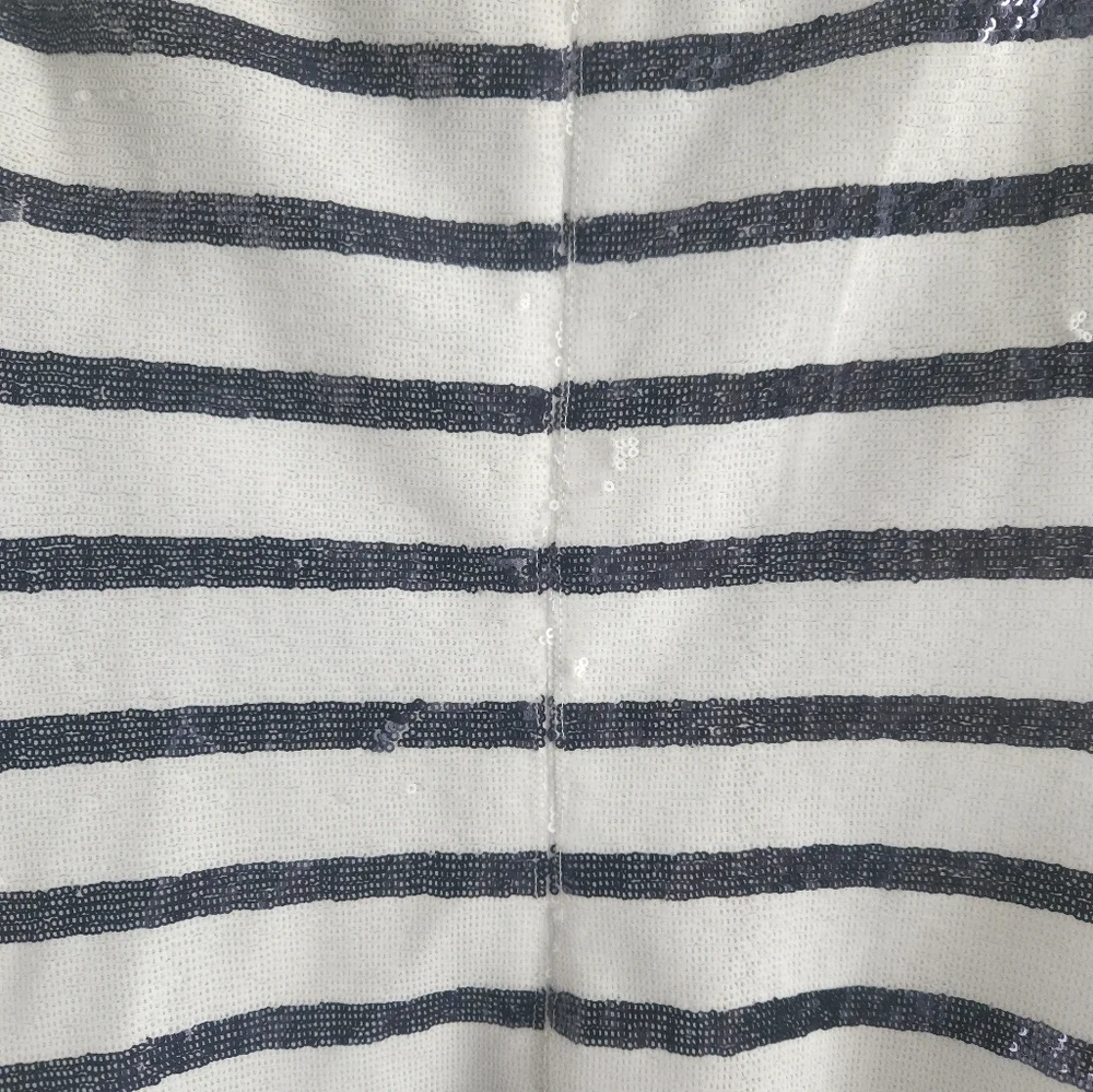 NWT Ralph Lauren Striped Sequin Short Sleeve Blouse - Picture 12 of 12